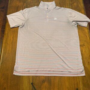 Red and Blue Peter Millar Men's Summer Comfort Performance Polo